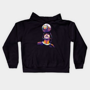 Diego Maradona WPAP style Kids Hoodie